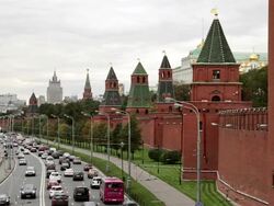 WS View of Kremlin, Russia / Moscow, Russia Stock Footage