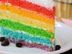 rainbow cake Stock Footage