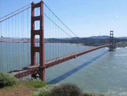 Golden Gate Bridge (PAL) Stock Footage