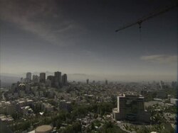 Tehran skyline in smog, Iran (sound available) Stock Footage