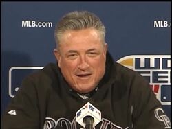 Both managers for the Rockies and Red Sox say despite what happened in the first two games, game three is a must win; while Boston pitcher Curt Schilling says little about his prospects for next season. (Oct. 26) News Clip