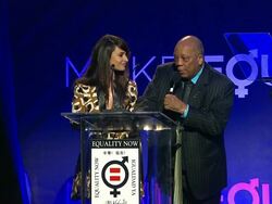 SPEECH - Mia Maestro, Quincy Jones at Equality Now's "Make Equality Reality" Event Stock Footage