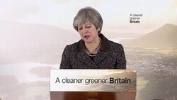 Theresa May unveils new 25-year Environment Plan in speech at the London Wetland Centre News Clip