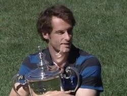 Andy Murray celebrating victory at US Open News Clip