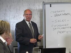 Business team meeting in a boardroom Stock Footage