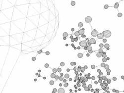 Atoms wire - loop Stock Footage