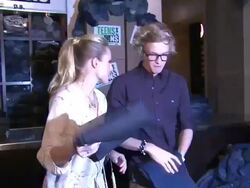 Kristin Bell ,Cody Simpson at DoSomething.org And Aeropostale, Inc. Celebrate Launch Of 5th Annual Teens For Jeans at Palihouse on 1/10/12 in Los Angeles, CA. Stock Footage