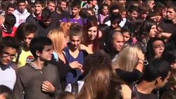 Students march against education funding cuts Instructional Video