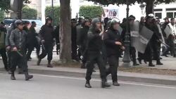 CLEAN: Thousands protest in Tunisia as union rejects govt News Clip