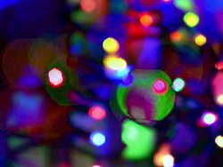 HD 1080i Abstract Colored Lights Stock Footage