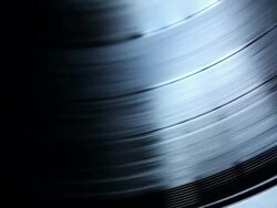 Revolving LP record spinning. Stock Footage
