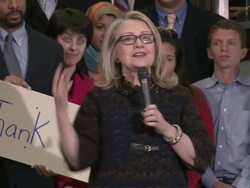 Secretary Clinton's goodbye to State Department Stock Footage