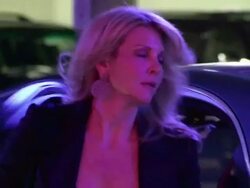 Joel Silver & Karyn Fields arrive at Staples Cente Stock Footage