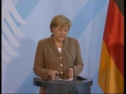 Chancellor Angela Merkel holds news conference with Barroso News Clip