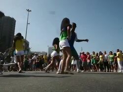 FIFA 2014 World Cup: Brazil v Colombia Stock Footage