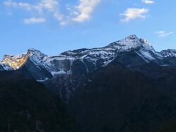 Morning Mountain Time Lapse Stock Footage