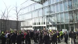 Lufthansa cancels 900 flights on first day of a pilots' strike.  The carrier is expected to cancel about 3,800 flights through Friday, affecting nearly half a million passengers. (April 2) News Clip