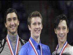Jeremy Abbott won his second straight title at the U.S. Figure Skating Championships and is on his way to the Olympic Games. Joining him are world champion Evan Lysacek and Johnny Weir. News Clip