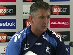 Bolton 1-5 Chelsea managers post match reactions Stock Footage