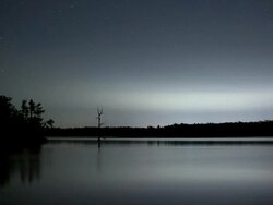 Stars Over a Lake Time Lapse Stock Footage