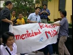 Students defy ban on political rallies News Clip