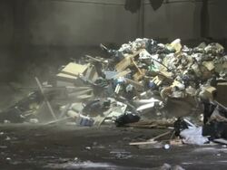 Recycle,  recycling, landfill, garbage, green, environment, waste, dump, trash Stock Footage