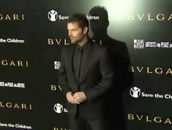 Ricky Martin at the Bulgari Fundraiser Benefitting Save The Children And Artists For Peace & Justice at Beverly Hills CA. (Footage by WireImage Video/GettyImages) Stock Footage
