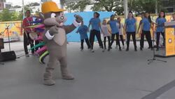 PanAm 2015: The Canadian Team arrives in the Athletes' Village Stock Footage