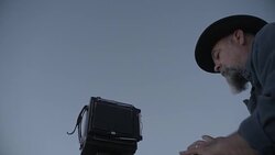 Middle-Aged Caucasian Male Outdoor Photographer Stock Footage