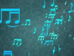 Music Notes Backgorund - Loop Stock Footage