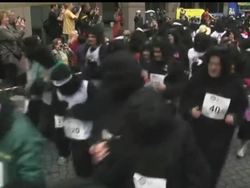 Hundreds of people dressed as gorillas took to the streets of central London for the seventh annual Great Gorilla Run.  The race aims to raise money to help the world's greatest Great Apes Instructional Video