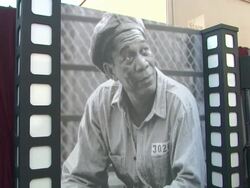 ATMOSPHERE: 39th AFI Life Achievement Award Honoring Morgan Freeman signage (Footage by WireImage Video/Getty Images Entertainment Video) Stock Footage