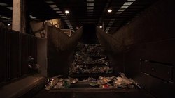 Plastic bottles being processed in a recycling plant News Clip