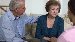 Latin Healthcare Professional Comforts Patient var b Stock Footage