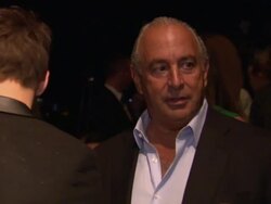 Sir Philip Green & Louis Tomlinson Fashion Week News Clip