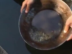 Panning For Gold Stock Footage
