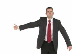 HD: Tired Of Hitchhiking Stock Footage