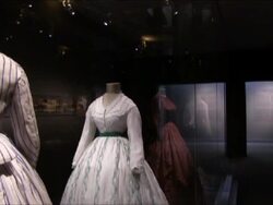 Museum d'Orsay opens Impressionism and Fashion exh Stock Footage