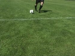 Playing soccer Stock Footage