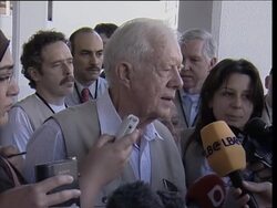 WRAP Scuffle btwn govt and opposition supporters, observers ADDS voting News Clip