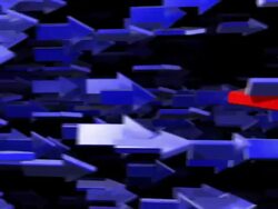 Arrow 01 Against Red and Blue Stock Footage