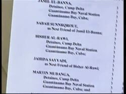 Lawyers begin filing suits for detainees News Clip