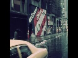 SYND 9-11-72 HEAVY RAIN ON THE DAY AFTER ELECTION RESULTS News Clip