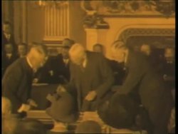 World leaders sign the Versailles Treaty at the end of World War I. News Clip