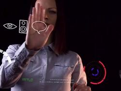 Futuristic Touch Screen Stock Footage