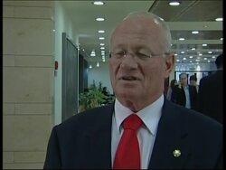 Israeli and Palestinian reactions to Olmert''s speech News Clip