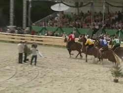 horse racing Stock Footage