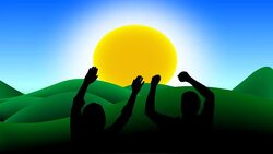 waving hands - nature Stock Footage