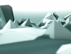 Winter mountains loopable panorama Stock Footage