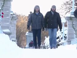 Winter Snow Storm Hammers Northeastern US Stock Footage
